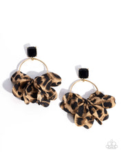 Load image into Gallery viewer, Charming Cheetah - Gold/Black (Cheetah) Earring (LOP-0924)