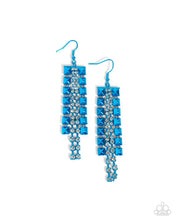 Load image into Gallery viewer, Forceful Fringe - Blue Earring
