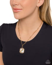 Load image into Gallery viewer, Rainbow Reputation - Multi (Gold Paperclip Chain) Necklace