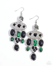 Load image into Gallery viewer, Inspired Interval - Black/Green Earrings
