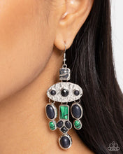 Load image into Gallery viewer, Inspired Interval - Black/Green Earrings