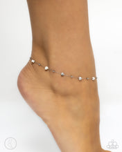 Load image into Gallery viewer, Don't Mention It - White (Stainless Steel) Heart Anklet