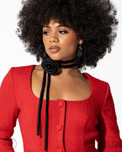 Load image into Gallery viewer, Rosette Reality - Black Necklace (LOP-0924)