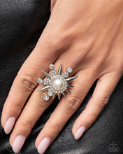 Load image into Gallery viewer, Slam PUNK - White (Pearl/Rhinestone) Ring (MM-0924)