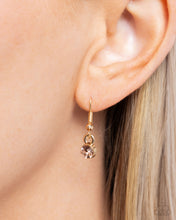 Load image into Gallery viewer, Debutante Delight - Brown (Topaz Gem) Gold Chain Necklace