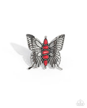 Load image into Gallery viewer, Brash Butterfly - Red (Butterfly) Ring