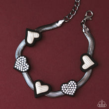 Load image into Gallery viewer, Pure Chemistry - Black (Gunmetal) Heart Bracelet