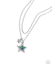 Load image into Gallery viewer, Stackable Stars - Green Necklace