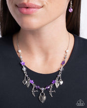 Load image into Gallery viewer, Flight of the Sparrow - Purple Necklace
