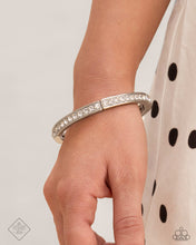 Load image into Gallery viewer, Dashing Demeanor - White (Rhinestone) Stretchy Bracelet (FFA-0824)