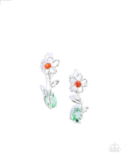 Load image into Gallery viewer, Whimsical Welcome - Orange Post Earring