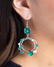 Load image into Gallery viewer, Wreathed Waikiki - Green (Flower) Earring