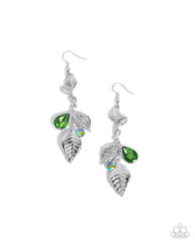 Load image into Gallery viewer, Descending Dazzle - Green Earring