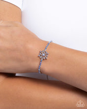 Load image into Gallery viewer, Snow Angel Shimmer - Blue (Rhinestone) Bracelet