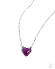 Load image into Gallery viewer, Earthy Eternity - Purple (Heart) Necklace