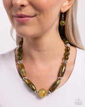 Load image into Gallery viewer, Sneaky Swirls - Green Necklace