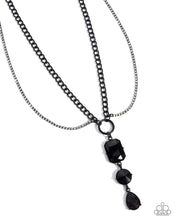 Load image into Gallery viewer, I Like Me Better - Black Teardrop Necklace