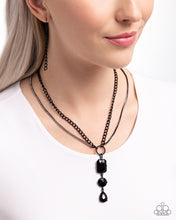 Load image into Gallery viewer, I Like Me Better - Black Teardrop Necklace