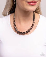 Load image into Gallery viewer, Lace Maker - Black (Ribbon) Necklace