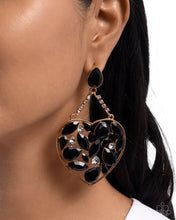 Load image into Gallery viewer, Glittery Gait - Black Earring