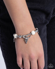 Load image into Gallery viewer, Western Welcome - White Stone (Western-inspired Charm) Bracelet