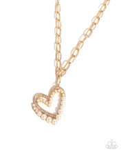 Load image into Gallery viewer, Introducing Me - Gold (Heart/Pearl) Necklace