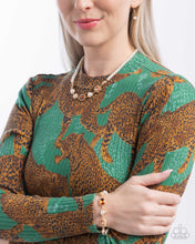 Load image into Gallery viewer, Complete Look - Brown Necklace and Bracelet Set- Dumbfounding Decadence - Brown Necklace and Dumbfounding Dazzle - Brown Bracelet (BB-BN-FV)