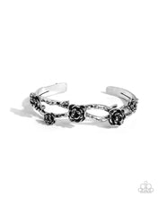 Load image into Gallery viewer, Complete Look - Silver (Rose) Set: Rosy Reputation - Silver Necklace and Botanical Blend - Silver Bracelet (BB-SV-ET)