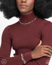 Load image into Gallery viewer, Complete Look - Silver (Rose) Set: Rosy Reputation - Silver Necklace and Botanical Blend - Silver Bracelet (BB-SV-ET)