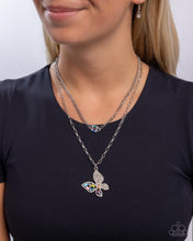 Load image into Gallery viewer, Hovering Headline - Multi (Butterfly) Necklace