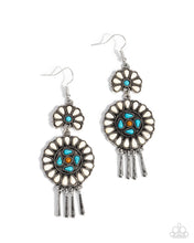 Load image into Gallery viewer, Watch the Sunset - White (Turquoise) Earring