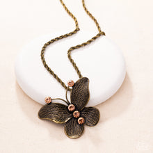 Load image into Gallery viewer, Flight Test - Brass (Butterfly) Necklace