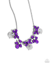 Load image into Gallery viewer, Socialite Statement - Purple Necklace