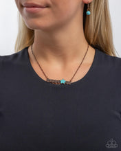 Load image into Gallery viewer, Giddy Up Glam - Copper (Turquoise Star) Necklace
