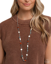 Load image into Gallery viewer, Sentimental Serenity - Complete Look - Red Set: Secretive Sentiment - Red Necklace and Sentimental Statement - Red Bracelet (BB-RD-HH)