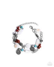 Load image into Gallery viewer, Sentimental Serenity - Complete Look - Red Set: Secretive Sentiment - Red Necklace and Sentimental Statement - Red Bracelet (BB-RD-HH)