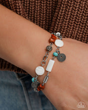 Load image into Gallery viewer, Sentimental Serenity - Complete Look - Red Set: Secretive Sentiment - Red Necklace and Sentimental Statement - Red Bracelet (BB-RD-HH)