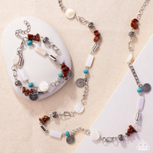 Load image into Gallery viewer, Sentimental Serenity - Complete Look - Red Set: Secretive Sentiment - Red Necklace and Sentimental Statement - Red Bracelet (BB-RD-HH)