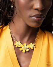 Load image into Gallery viewer, Complete Look - Yellow Necklace and Bracelet Set -Botanic Beginner - Yellow Necklace and Exhilarating Elegance - Yellow Bracelet (BB-YW-EK)
