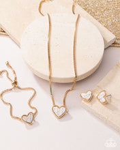 Load image into Gallery viewer, Courting Collection - Complete Look Set: Courting Calypso - Gold Necklace, Courting California - Gold Bracelet, Courting Color - Gold Post Earring (BB-GD-DG)