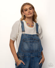 Load image into Gallery viewer, Complete Look - Purple Set: Floral Revival - Purple Necklace and Fresh Flowers - Purple Bracelet (BB-PR-DA)