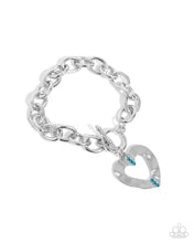 Load image into Gallery viewer, Complete Look - Blue Heart Set: Affectionate Assist - Blue Heart Necklace and Affectionate Assembly - Blue Heart Bracelet (Necklace and Bracelet Complete Set) - BB-BL-CY