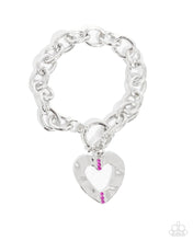 Load image into Gallery viewer, Complete Look Pink Heart Set: Affectionate Assist - Pink Necklace and Affectionate Assembly - Pink Bracelet (Necklace and Bracelet Set) - BB-PK-CW