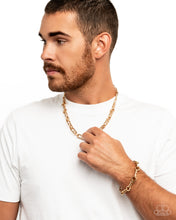 Load image into Gallery viewer, WHEEL Life - Complete Look - Gold Set: The WHEEL Thing - Gold Necklace and Wheel Boss - Gold Bracelet  (BB-GD-CF)