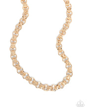 Load image into Gallery viewer, Complete Look - Gold Set: Fatal Fusion - Gold Necklace and Fusion Feature - Gold Bracelet (Necklace and Bracelet Complete Set) - BB-GD-CD