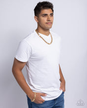 Load image into Gallery viewer, Complete Look - Gold Set: Fatal Fusion - Gold Necklace and Fusion Feature - Gold Bracelet (Necklace and Bracelet Complete Set) - BB-GD-CD