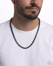 Load image into Gallery viewer, Complete Look Men's Black (Gunmetal) Set: Alternative Appeal - Black Necklace and Alternative Approach - Black Bracelet( BB-BK-BH)