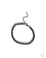 Load image into Gallery viewer, Complete Look Men's Black (Gunmetal) Set: Alternative Appeal - Black Necklace and Alternative Approach - Black Bracelet( BB-BK-BH)