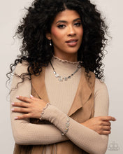 Load image into Gallery viewer, Complete Look - Multi Set: Lined Legacy - Multi Necklace and Lined Leisure - Multi Bracelet (BB-BN-BS)