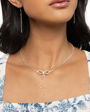 Load image into Gallery viewer, Complete Look - Gold Bow Set: Dapper Delicacy - Gold Necklace and Dapper Delight - Gold Bracelet (BB-GD-BB)